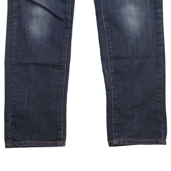 Paige Peg Skinny Jeans 27 Womens Noah Dark Wash Stretch Faded Knees Made in USA - Picture 9 of 11